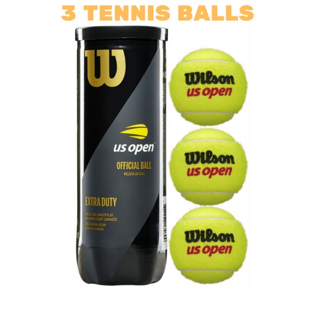 W. US OPEN xd TENNIS BALLS Professional Rubber Tennis High Resilience Tennis Practice Ball for School Club Competition