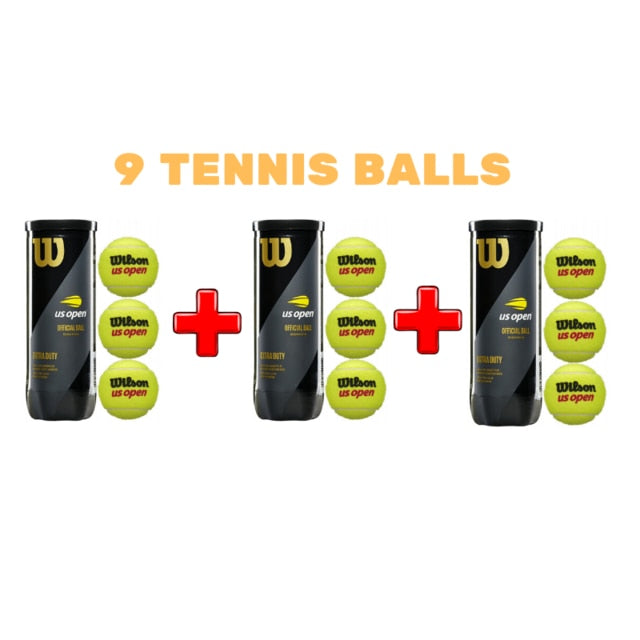 W. US OPEN xd TENNIS BALLS Professional Rubber Tennis  High Resilience Tennis Practice Ball for School Club Competition