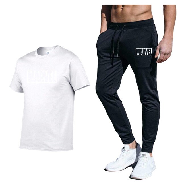 set Men's Tracksuit T Shirt pants Sport Suit Gym Fitness Clothing Running Jogging Sport Wear Exercise Workout workout clothe
