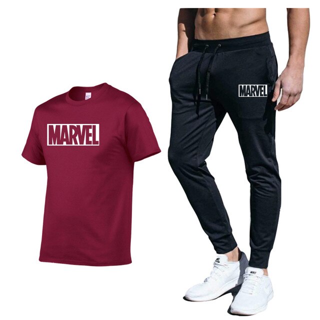 set Men's Tracksuit T Shirt pants Sport Suit Gym Fitness Clothing Running Jogging Sport Wear Exercise Workout workout clothe