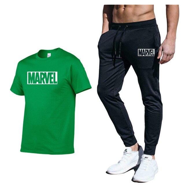 set Men's Tracksuit T Shirt pants Sport Suit Gym Fitness Clothing Running Jogging Sport Wear Exercise Workout workout clothe