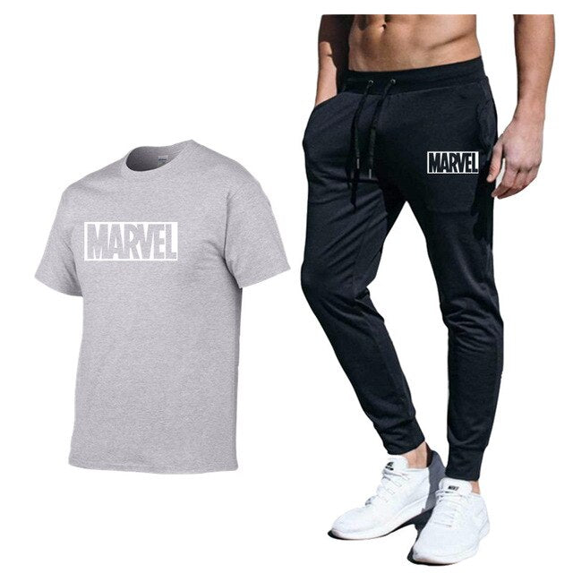set Men's Tracksuit T Shirt pants Sport Suit Gym Fitness Clothing Running Jogging Sport Wear Exercise Workout workout clothe