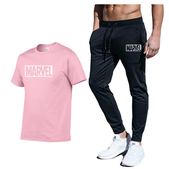 set Men's Tracksuit T Shirt pants Sport Suit Gym Fitness Clothing Running Jogging Sport Wear Exercise Workout workout clothe