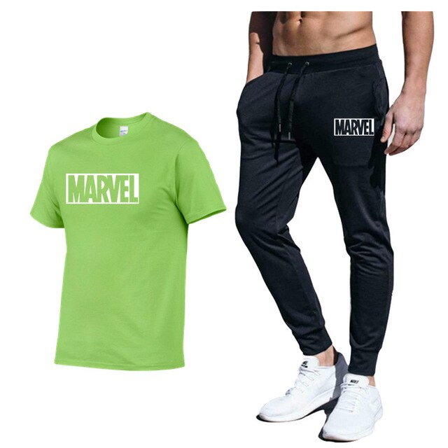 set Men's Tracksuit T Shirt pants Sport Suit Gym Fitness Clothing Running Jogging Sport Wear Exercise Workout workout clothe