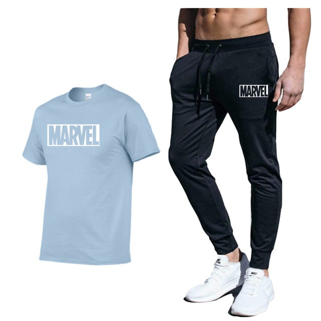 set Men's Tracksuit T Shirt pants Sport Suit Gym Fitness Clothing Running Jogging Sport Wear Exercise Workout workout clothe